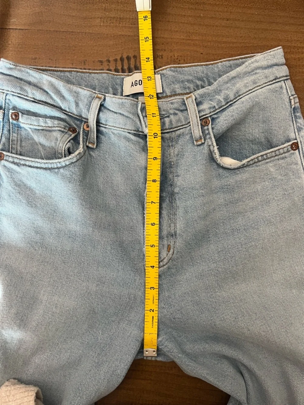Agolde Ren High Rise Wide Leg Jeans in Beam 26 - Picture 10 of 12